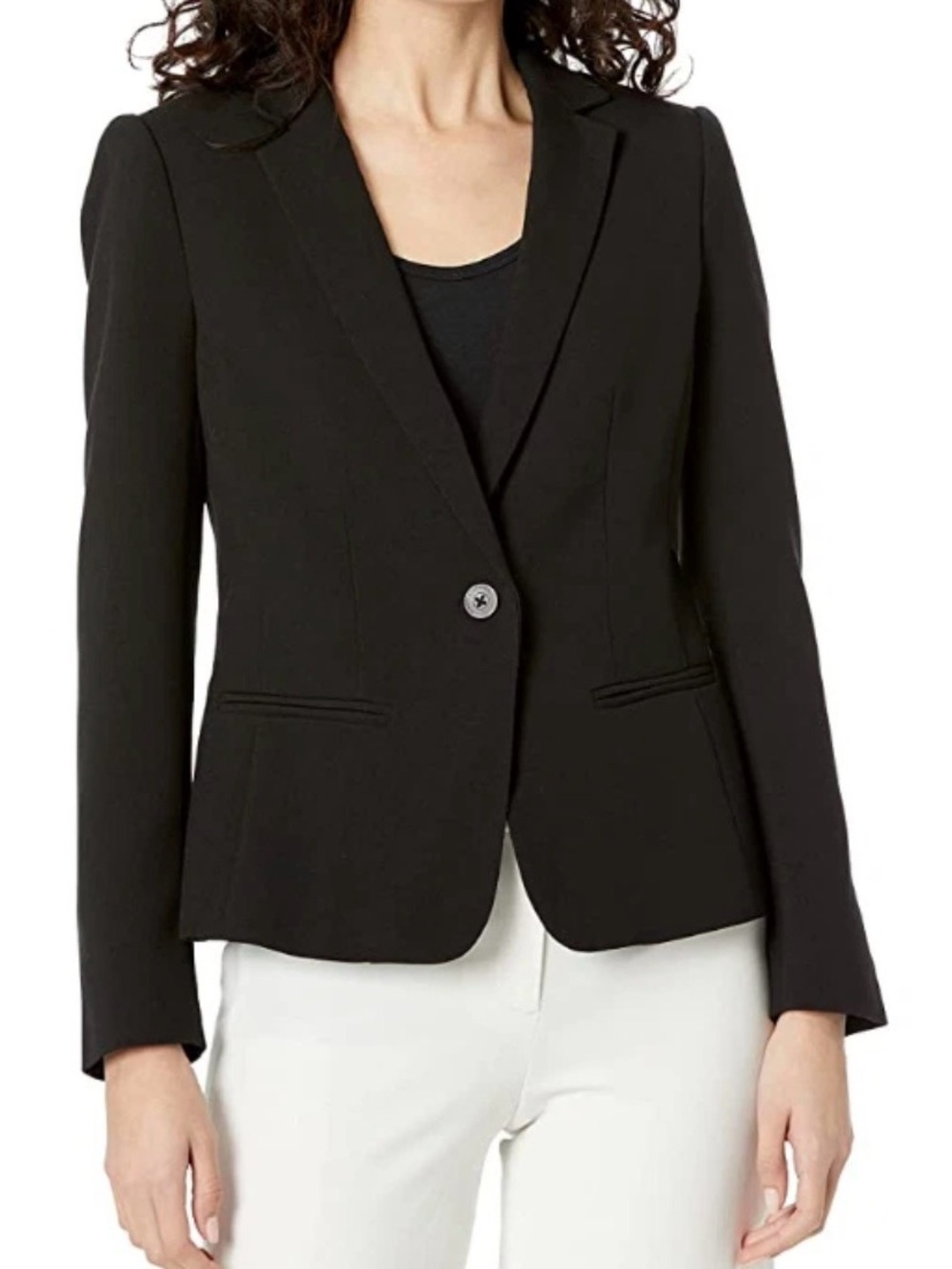 A|X Armani Exchange Women's Fitted Black Blazer